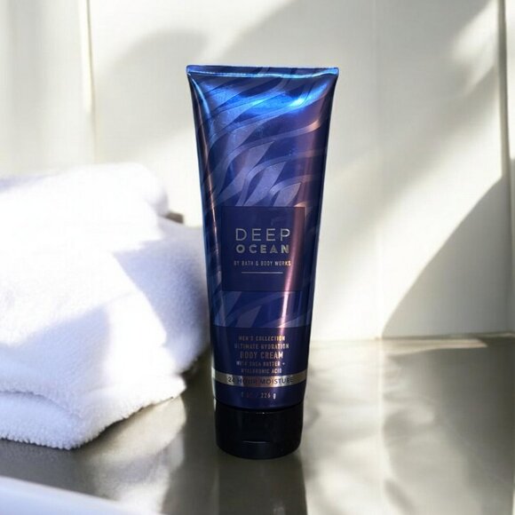 DEEP OCEAN Body Cream For Men From Bath & Body Works 8 OZ - Picture 3 of 5